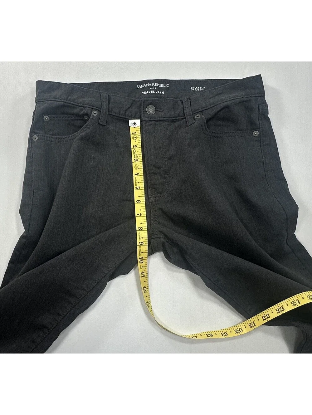 Banana Republic Straight Slim Travel Jeans Gray Mens 32/32